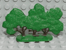 Plant, Tree Flat Bush Painted with Solid Base