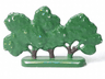 Plant, Tree Flat Bush Painted with Hollow Base