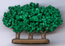 Plant, Tree Granulated Bush with 3 Trunks