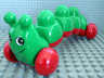 Primo Vehicle Caterpillar with Red Wheels