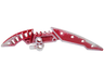 Bionicle Weapon Staff of Light Blade with Marbled Dark Red Pattern