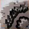 Baseplate, Raised 32 x 32 Canyon with Gray Underwater Pattern