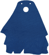Cloth Cape, Tattered, Wide with Triangle Notches in Hem and 3 Holes, Large Buildable Figures - Spongy Stretchable Fabric