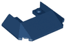 Wedge 6 x 4 Cutout (Train Roof) with 5 Large Bottom Tubes