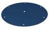 Cloth Parachute Canopy Round with 7 Holes