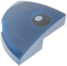 Slope, Curved 2 x 2 x 2/3 Corner Round with White Circle on Black Oval Pattern Model Right Side (Fortnite KIT Cat Eye)