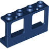 Window 1 x 4 x 2 Plane, Single Top Hole and Single Bottom Hole for Glass