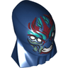 Large Figure Head Modified with Elongated Skull and Thick Neck with 4 White Eyes, Dark Red, Dark Turquoise, and Sand Green Markings, Angry Sharp Bared Teeth Pattern (Eternals Deviant Kro)