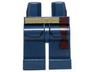 Hips and Legs with Cavalry Gold Belt and Dark Red Sash Pattern