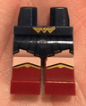 Hips and Dark Red Legs with Gold Buckle, Dark Blue Skirt, Light Nougat Legs, Boots with Gold Trim Pattern