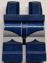 Hips and Light Bluish Gray Legs with Molded Dark Blue Lower Legs / Boots and Printed Leotard and Scalloped Boot Tops Pattern