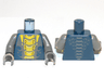 Torso Ninjago Snake with Yellow and Dark Bluish Gray Scales Pattern (Slithraa) / Dark Bluish Gray Arms / Dark Bluish Gray Hands
