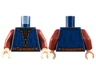 Torso Vest with Silver Hems, Dark Red Shirt, Reddish Brown Belt with Buckle Pattern / Dark Red Arms / Light Nougat Hands