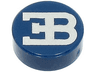 Tile, Round 1 x 1 with Silver Bugatti Logo Pattern