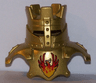 Duplo Wear Head Armor with Gold Crown and Gold Breastplate and Phoenix Pattern