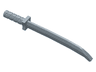 Minifigure, Weapon Sword, Shamshir / Katana (Square Guard) with Uncapped Pommel and Hole in Hilt