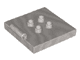 Duplo Tile, Modified 4 x 4 with 4 Center Studs and Hinge