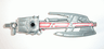 Bionicle Weapon Inika Light-up Laser Axe