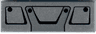 Tile 1 x 3 with Black Truck Grille Frame Pattern