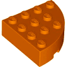 Brick, Round Corner 4 x 4 Full Brick