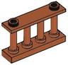 Fence 1 x 4 x 2 Spindled with 2 Studs