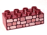 Duplo, Brick 2 x 4 with Stone Wall Pattern