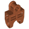 Technic, Axle Connector 2 x 3 with Ball Joint Socket - Open Sides, Angled Forks with Closed Axle Holes