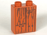 Duplo, Brick 1 x 2 x 2 with Wood Grain Pattern