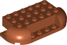 Brick, Round 4 x 8 x 1 1/3 with 2 Curved Corners, 1 x 4 Cutout on Side, 2 x 1 Cutouts on Ends