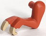 Dinosaur Leg Small (Front) Tyrannosaurus rex with Pin with Tan Claws Pattern - Left
