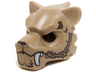 Minifigure, Headgear Mask Tiger with Fur, White Fangs, Copper Chain and Purple Sinew Patches Pattern
