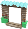 Duplo Wall 2 x 10 x 7 Corrugated with Flower Pots Pattern