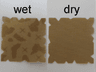 Cloth Treasure Map 3.5 x 3.5 (map becomes visible when wet)