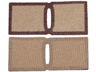Minifigure Poncho Cloth Straight with Dark Brown Rim Pattern (SW Luke Skywalker)