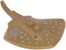 Ray / Stingray with 2 Studs with Black Eyes and Bright Light Blue Dots Pattern