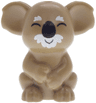 Koala, Mini Doll Style with Furry White Eyebrows and Face, Black Closed Eyes, Nose and Smile Pattern (Friends Sydney)