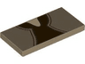 Tile 2 x 4 with Vest over Dark Brown Shirt, Tan Neck Pattern (BrickHeadz Jar Jar Binks Torso)