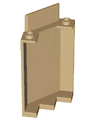 Panel 3 x 3 x 6 Corner Wall without Bottom Indentations