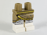 Hips and Legs with White Boots, Gold Belt, Skirt Hem and Legs Wrappings Pattern