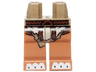 Hips and Medium Nougat Legs with Loincloth, Brown Rope Belt and White Paws Pattern