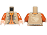 Torso Vest with Vertical Pockets, Dark Orange Undershirt and Bird Logo on Back Pattern (SW Ezra Bridger) / Dark Orange Arms / Light Nougat Hands