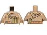 Torso SW Hoodie Jacket with Large Central Pocket and Olive Green Pocket on Shoulder Strap Pattern (Resistance Trooper) / Dark Tan Arms / Dark Tan Hands