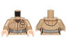 Torso Female SW Jacket with Pocket and Gray Utility Belt Pattern (Rose) / Dark Tan Arms / Light Nougat Hands