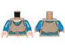 Torso SW Dark Tan Shirt, Blue Belt with Red Buckle Pattern / Blue Arms / Light Nougat Hands