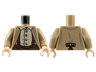 Torso Jacket, Tan Button-Up Shirt, Reddish Brown Suspenders, Dark Brown Pants Pattern / Dark Tan Arms / Light Nougat Hands