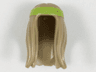 Minifigure, Hair Long with Lime Headband Pattern
