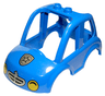 Duplo Car Body High Cab 2 Top Studs with Yellow Headlights and Police Badge Pattern