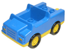 Duplo Car with 2 x 2 Studs and Yellow Base