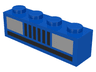 Brick 1 x 4 with Grille Lines and White Car Headlights Pattern