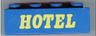 Duplo, Brick 2 x 4 with 'HOTEL' Text Pattern